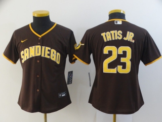 San Diego Padres #23 coffe color women jersey