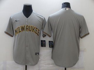 Milwaukee Brewers blank gray jersey