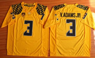 Oregon Ducks Vernon Adams Jr. #3 NCAA Football Limited Jersey - Yellow