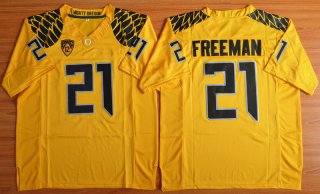 Oregon Ducks Royce Freeman 21 NCAA Football Limited Jersey - Yellow