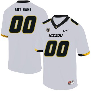 Missouri-Tigers-Customized-White-Nike-College-Football-Jersey