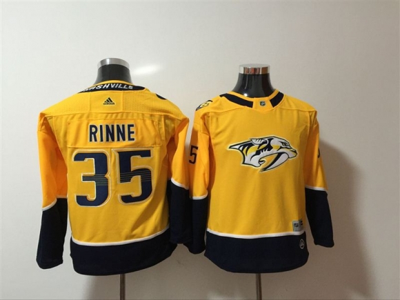 Predators-35-Pekka-Rinne-Yellow-Youth-Adidas-Jersey