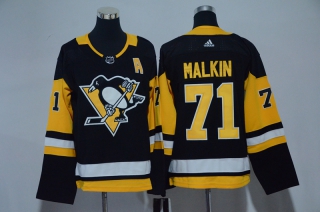 Penguins-71-Evgeni-Malkin-Black-Youth-Adidas-Jersey