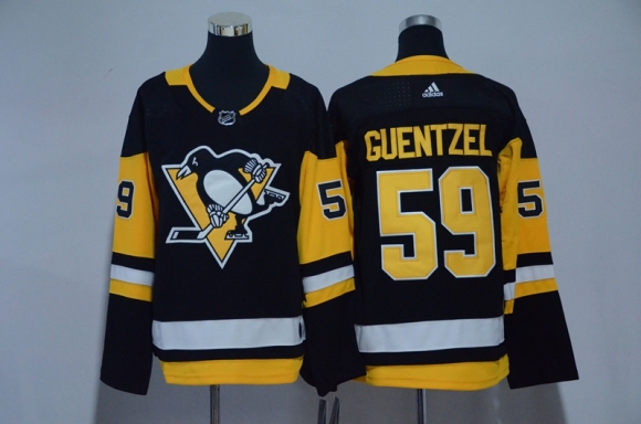 Penguins-59-Jake-Guentzel-Black-Youth-Adidas-Jersey
