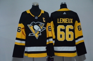 Penguins-66-Mario-Lemieux-Black-Youth-Adidas-Jersey