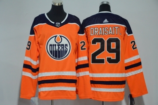 Oilers-29-Leon-Draisaitl-Orange-Youth-Adidas-Jersey