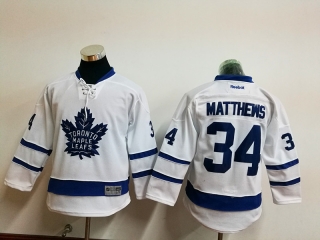 Maple-Leafs-34-Auston-Matthews-White-Youth-Reebok-Jersey