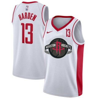 Rockets-13-James-Harden-White-Nike-City-Edition-Number-Swingman-Jersey