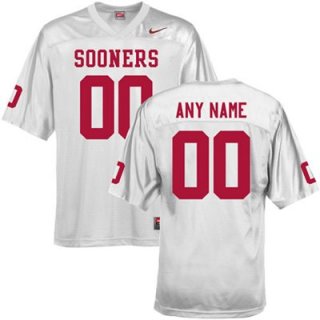 Oklahoma-Sooners-white-Customized-Jerseys