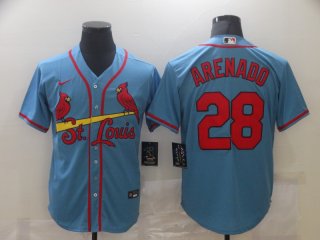St. Louis Cardinals #28 blue jersey