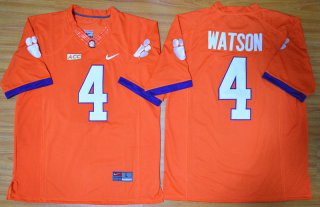 Clemson Tigers Deshaun Watson 4 NCAA Football Jersey - Orange