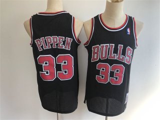Men's Chicago Bulls #33 Scottie Pippen black jersey
