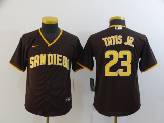 Padres-23-Fernando-Tatis-Jr.-Brown youth jersey 2