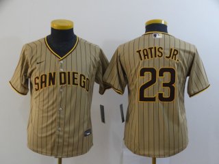 Padres-23-Fernando-Tatis-Jr.-Brown youth jersey