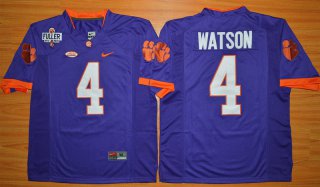 Clemson Tigers DeShaun Watson 4 College Football Jersey - Purple