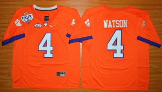 Clemson Tigers DeShaun Watson 4 College Football Jersey - Orange