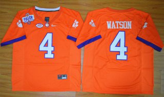 Clemson Tigers DeShaun Watson 4 Diamond Quest College Football Jersey - Orange