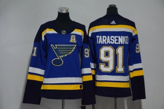 Blues-91-Vladimir-Tarasenko-Blue-Women-Adidas-Jersey