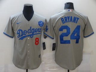 Dodgers-8-&-24-Kobe-Bryant gray jersey