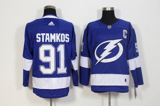 Lightning-91-Steven-Stamkos-Blue-Adidas-Jersey