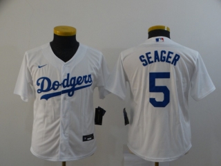 Dodgers-5-Corey-Seager-White-Women-2020-Nike-Cool-Base-Jersey