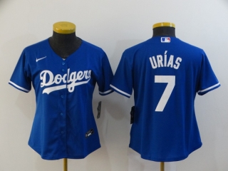Dodgers-7-Julio-Urias-Royal-Women-2020-Nike-Cool-Base-Jersey