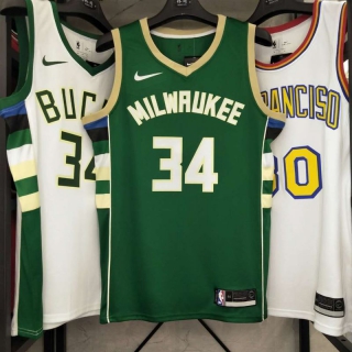 Milwaukee Bucks #34 green jersey