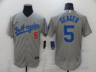 Dodgers-5-Corey-Seager-Gray-2020-Nike-Flexbase-Jersey