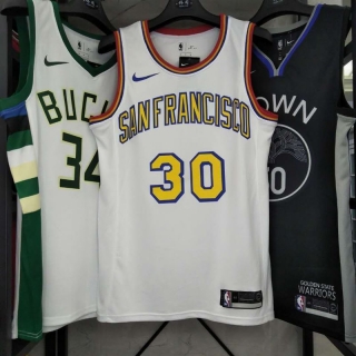 Golden State Warriors #30 white city jersey
