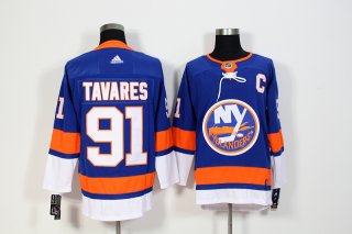 Islanders-91-John-Tavares-Blue-Adidas-Jersey