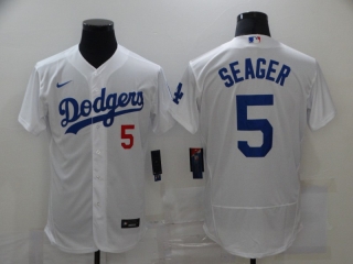 Dodgers-5-Corey-Seager-White-2020-Nike-Flexbase-Jersey