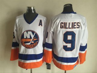 Islanders-9-Clark-Gillies-White-CCM-Jersey