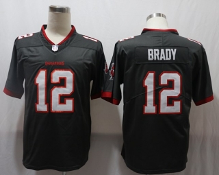 Buccaneers-12-Tom-Brady dark gray limited jersey
