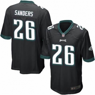 Eagles-26-Miles-Sanders-Black youth jersey