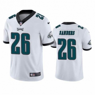 Eagles-26-Miles-Sanders-white youth jersey