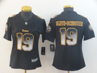 Nike-Steelers-19-JuJu-Smith-Schuster-Black-Arch-Smoke-Women-Vapor-Untouchable-Limited-Jersey