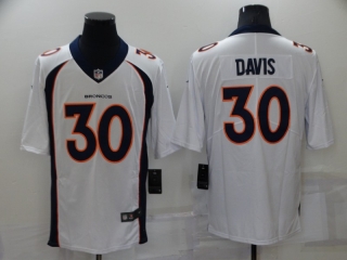 Men's Denver Broncos #30 Terrell Davis White Vapor Untouchable Limited Stitched