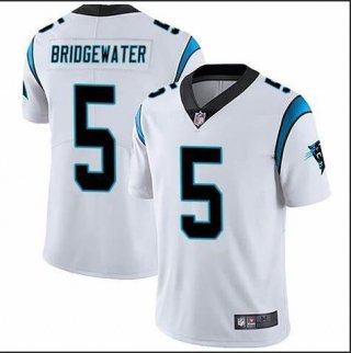 Nike-Panthers-5-Teddy-Bridgewater-White-Vapor-Untouchable-Limited-Jersey
