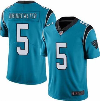 Nike-Panthers-5-Teddy-Bridgewater-Blue-Vapor-Untouchable-Limited-Jersey