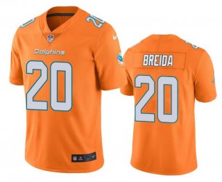 Nike-Dolphins-20-Matt-Breida-Orange-Vapor-Untouchable-Limited-Jersey