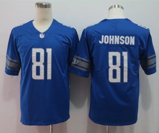 Nike-Lions-81-Calvin-Johnson-Blue-Vapor-Untouchable-Limited-Jersey