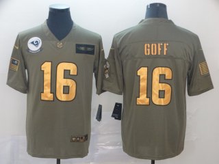 Nike-Rams-16-Jared-Goff-2019-Olive-Gold-Salute-To-Service-Limited-Jersey