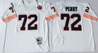 Chicago Bears White #72 Perry jersey