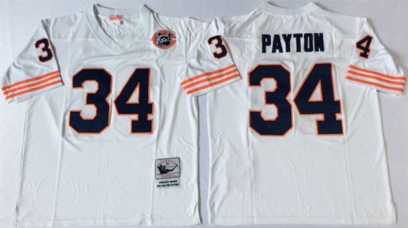 Chicago Bears White #34 jersey