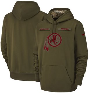 Washington Redskins Nike Salute to Service Sideline Therma Performance Pullover Hoodie – Olive