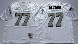 Oakland Raiders White #77 jersey