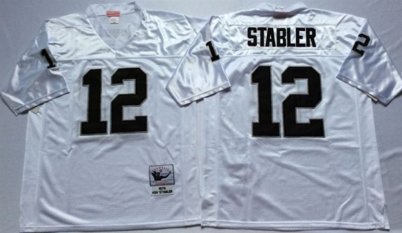 Oakland Raiders White #12 jersey
