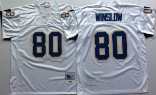 San Diego Chargers White #80