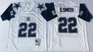 Dallas Cowboys White #22 white throwback jersey