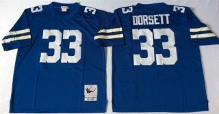 Dallas Cowboys Blue #33 blue throwback jersey